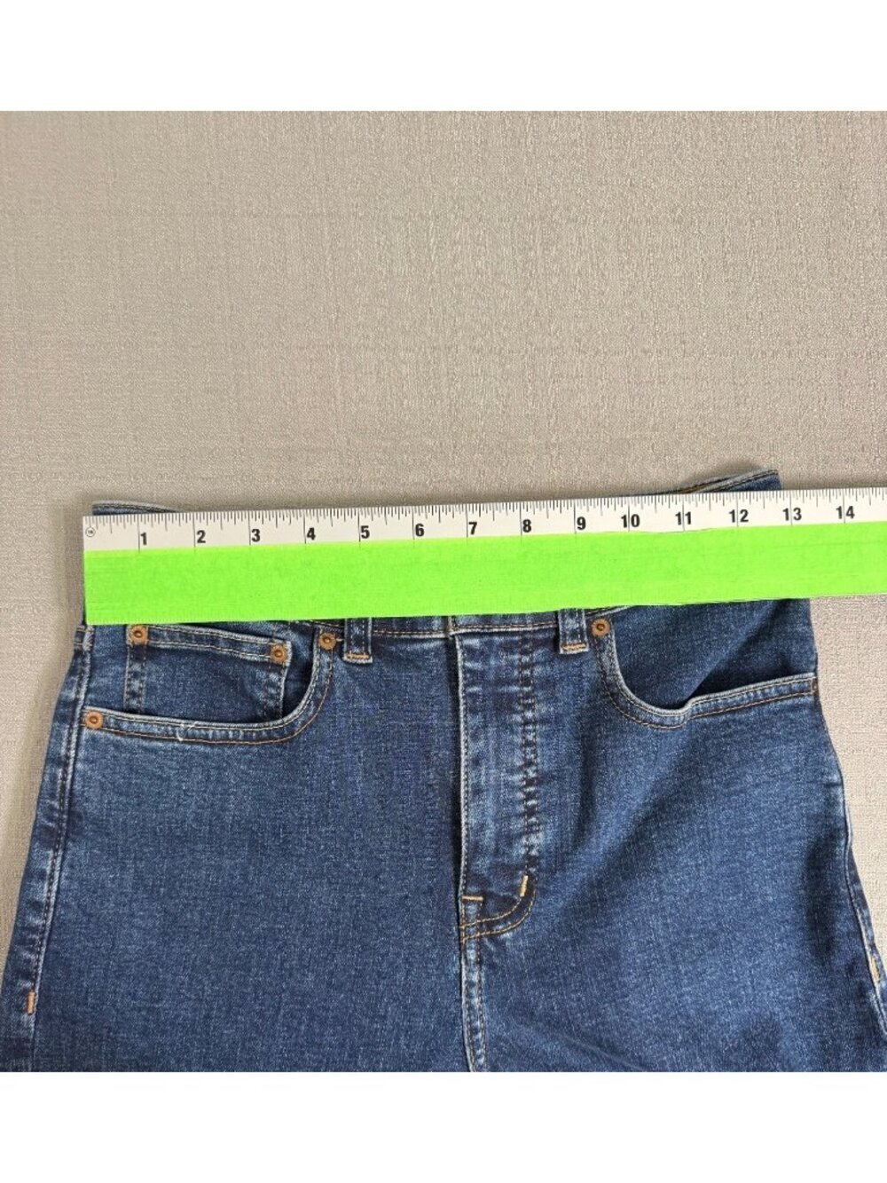 Madewell The Wide Leg Jean High Rise Denim Casual Minimalist Size 25 Dark Wash - Picture 7 of 16